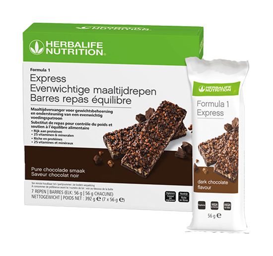 Formule 1 Express Maaltijdreep Pure chocolade – 7 stuks