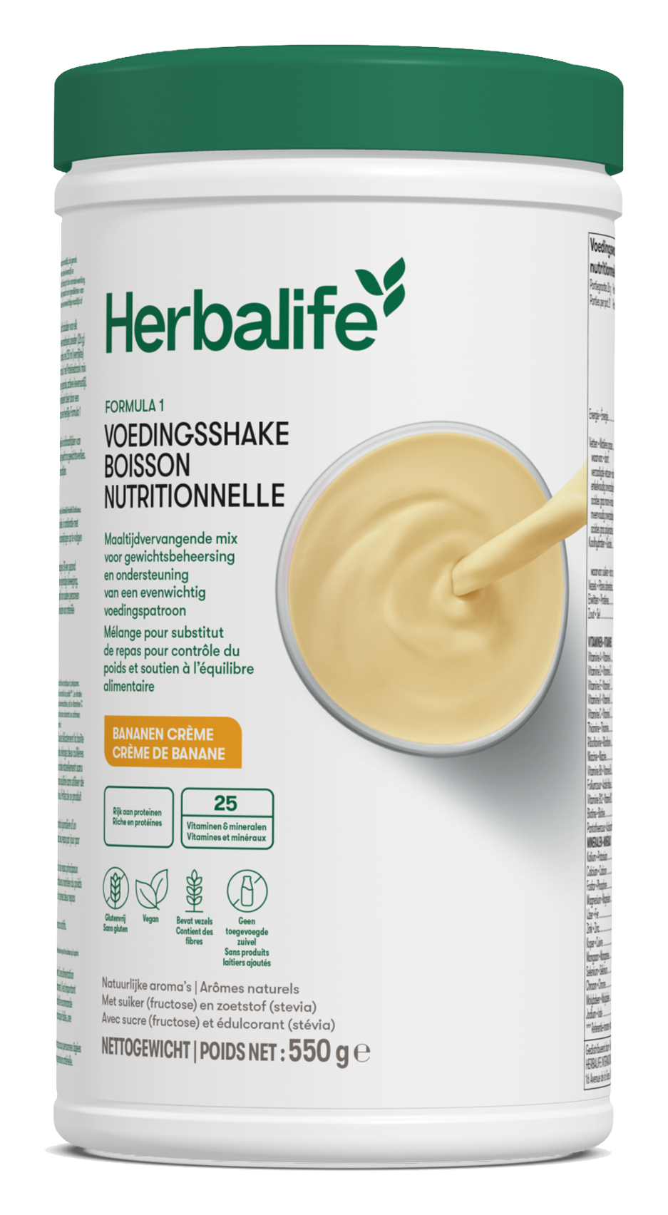 Herbalife Formule 1 Bananen Crème – Glutenvrij