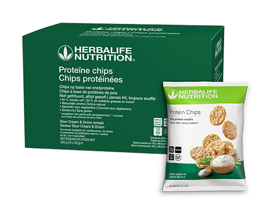 Herbalife Proteïne chips Sour Cream & Onion smaak